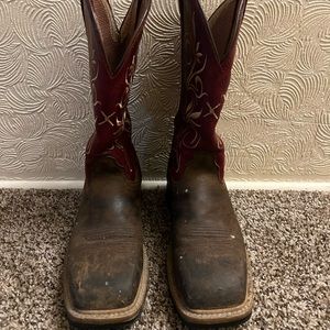 Women’s Twisted X steel toe boots, size 6.